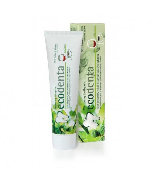 ECODENTA - WYBIELAJĄCA PASTA DO ZĘBÓW z bergamotką, olejkiem z cytryny i kalidentem, 100 ml ECODENTA - WYBIELAJĄCA PASTA DO ZĘBÓW z bergamotką, olejkiem z cytryny i kalidentem, 100 ml