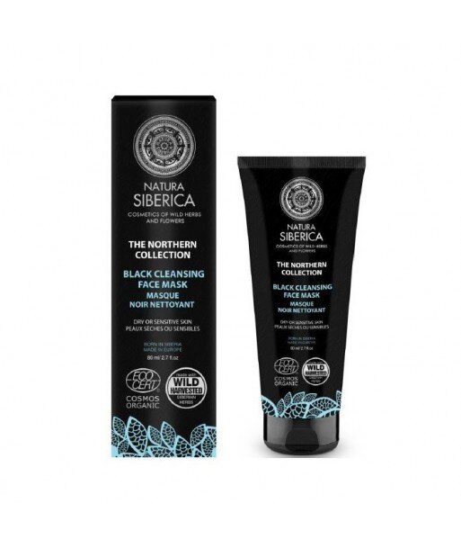 Czarna maseczka oczyszczająca do Twarzy, Północna Kolekcja Natura Siberica, 80ml