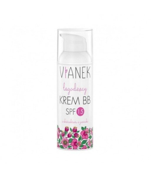 ŁAGODZĄCY KREM DO TWARZY BB SPF 15 JASNY - Vianek