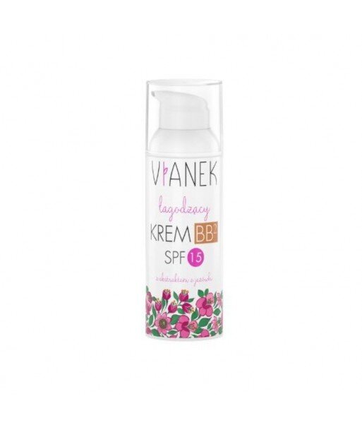 ŁAGODZĄCY KREM DO TWARZY BB SPF 15 CIEMNY - Vianek