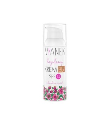 ŁAGODZĄCY KREM DO TWARZY BB SPF 15 CIEMNY - Vianek