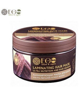 Laminująca maska do włosów - ultra odżywienie i wzrost - olej jojoba, kompleks ceramidów, kompleks kwasów owocowych 250ml
