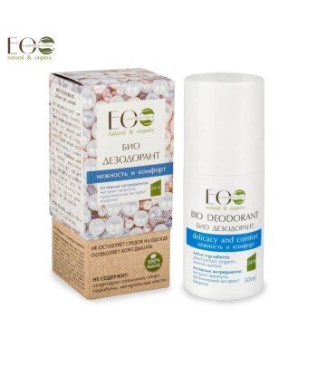BIO-dezodorant - łagodność i komfort - organiczny ekstrakt aceroli, puder perłowy, kwas hialuronowy, 50g