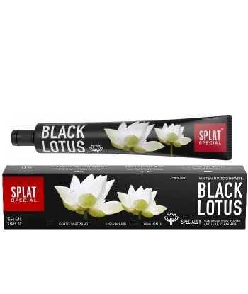 Special BLACK LOTUS - wyjątkowa, czarna pasta do zębów o silnym działaniu wybielającym, 75 ml - SPLAT