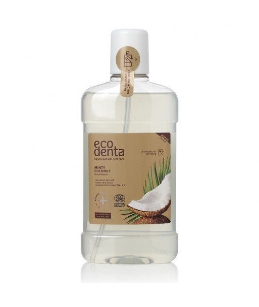 ECODENTA COSMOS Miętowy i kokosowy płyn do płukania jamy ustnej, 500ml ECODENTA COSMOS Miętowy i kokosowy płyn do płukania jamy ustnej, 500ml