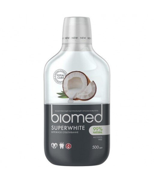 BIOMED Płyn do płukania jamy ustnej SUPERWHITE 500ml - SPLAT BIOMED Płyn do płukania jamy ustnej SUPERWHITE 500ml - SPLAT