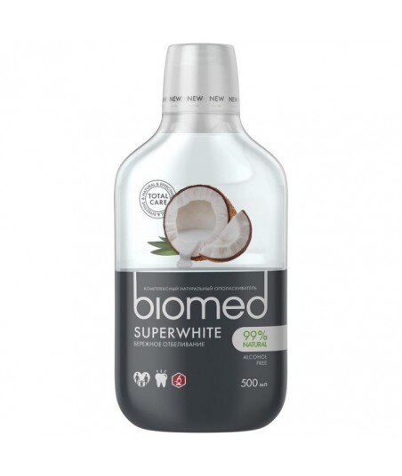 BIOMED Płyn do płukania jamy ustnej SUPERWHITE 500ml - SPLAT BIOMED Płyn do płukania jamy ustnej SUPERWHITE 500ml - SPLAT