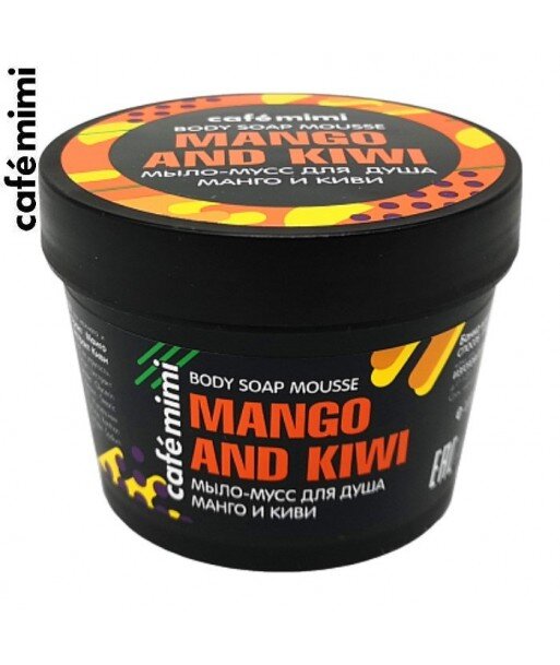 CAFE MIMI Mydło-mus pod prysznic Mango i Kiwi, 110 ml