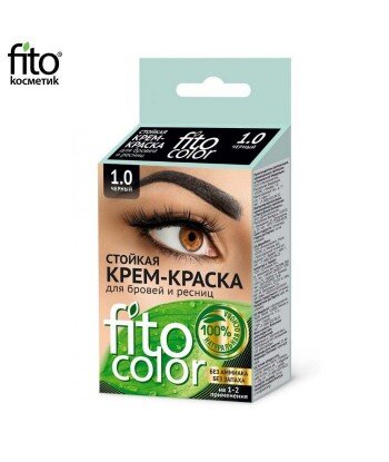 FITOCOLOR Farba do brwi i rzęs, kolor czarny, 2x2ml - Fitokosmetik