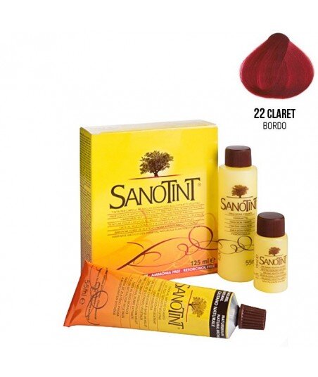 Farba do włosów Claret Bordo 22 Classic Sanotint