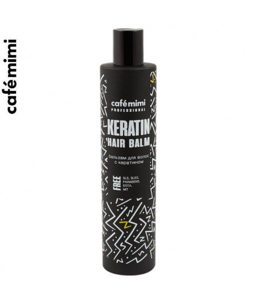 CAFE MIMI Professional Balsam do włosów z keratyną - włosy zniszczone i farbowane, 300 ml
