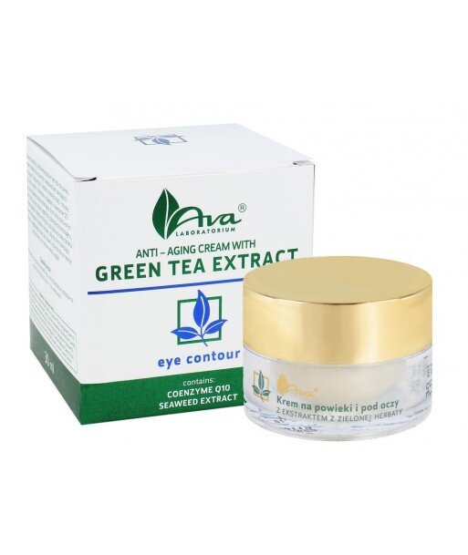 Przeciwzmarszczkowy krem na powieki i pod oczy z ekstraktem z zielonej herbaty 30ml - AVA