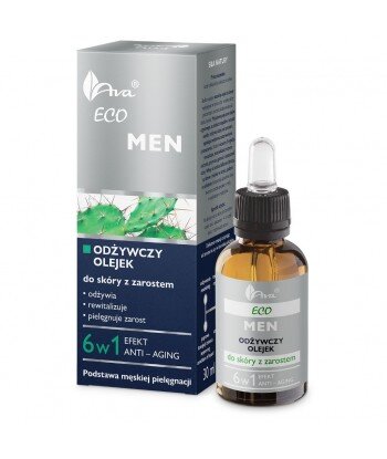 Eco Men odżywczy olejek do skóry z zarostem dla mężczyzn 30ml - AVA