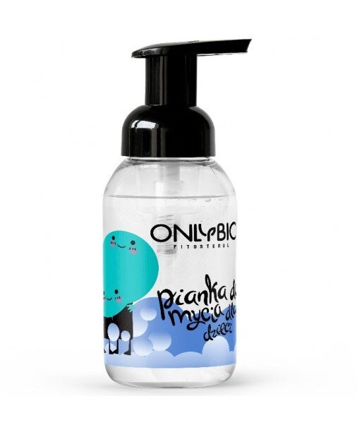 Pianka do mycia dla dzieci od 3 roku życia 250 ml pompka OnlyBio