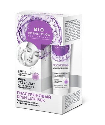 Hialuronowy krem pod oczy i na powieki z efektem biorewitalizacji, 15ml Fitocosmetik