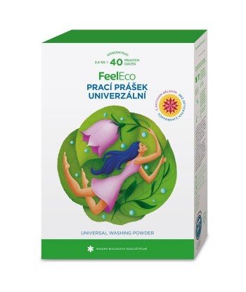 Uniwersalny Ekologiczny Proszek do Prania, Feel Eco, 2400 g