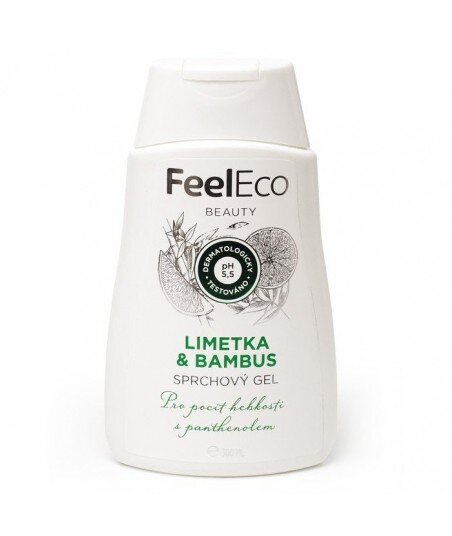 Ekologiczny żel pod prysznic o zapachu limonki i bambusa, Feel Eco, 300 ml