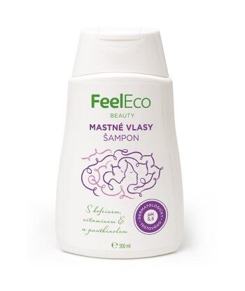 Szampon do włosów przetłuszczających się, Feel Eco, 300 ml