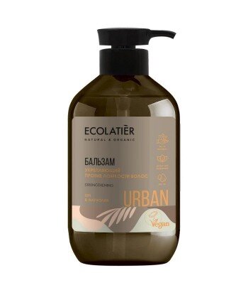 Wzmacniający balsam do osłabionych włosów Shea i magnolia, 400 ml, ECOLATIER URBAN