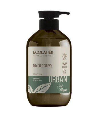 Mydło w płynie do rąk Bazylia i jojoba, 400 ml, ECOLATIER URBAN