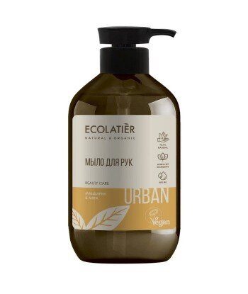 Mydło w płynie do rąk Mandarynka i mięta, 400 ml, ECOLATIER URBAN