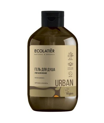 Nawilżający żel pod prysznic Argan i wanilia, 600 ml, ECOLATIER URBAN