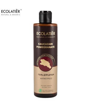 Żel pod prysznic Antistress. Kaukaski granat 250ml, ECOLATIER