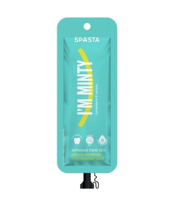 Spasta - Naturalna pasta do zębów I'M MINTY- delikatne wybielanie i odbudowa szkliwa, 30 ml - bez fluoru