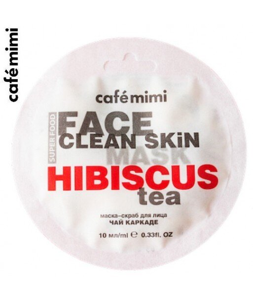 Maseczka-scrub do twarzy Hibiskus i Jaśmin 10 ml - CAFE MIMI Maseczka-scrub do twarzy Hibiskus i Jaśmin 10 ml - CAFE MIMI