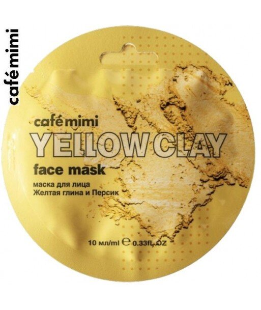 Maseczka do twarzy Żółta glinka i brzoskwinia 10 ml - CAFE MIMI