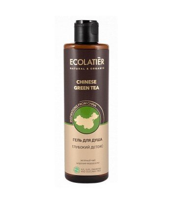 Żel pod prysznic Głęboki detox Chińska zielona herbata, 250 ml, ECOLATIER