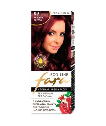FARA Eco Line 5.5 długotrwała farba do włosów - MAHOŃ