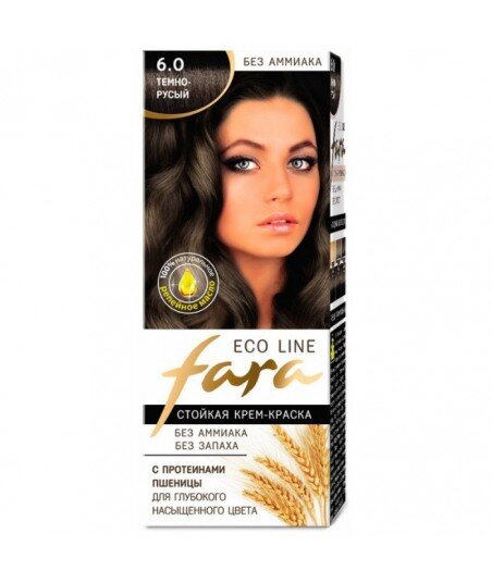 FARA Eco Line 6.0 długotrwała farba do włosów - CIEMNY RUDY
