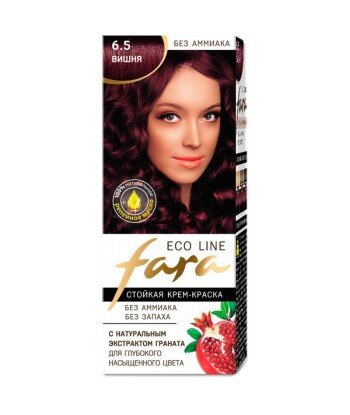 FARA Eco Line 6.5 długotrwała farba do włosów - WIŚNIA