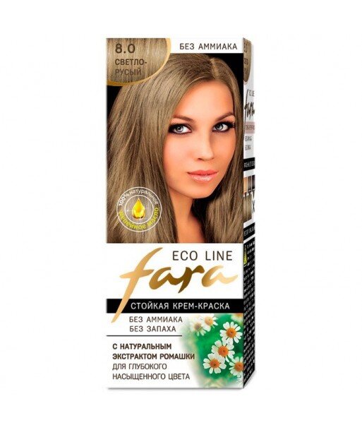 FARA Eco Line 8.0 długotrwała farba do włosów - JASNY BLOND