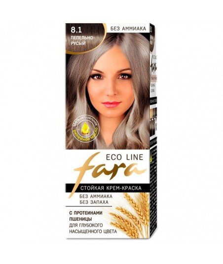 FARA Eco Line 8.1 długotrwała farba do włosów - POPIELATY BLOND
