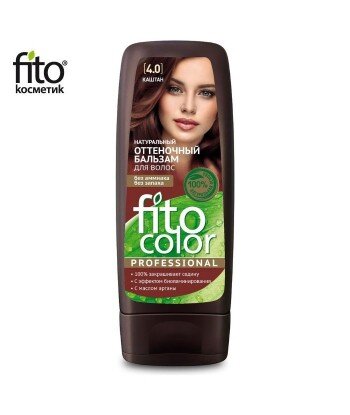 Naturalny balsam KOLORYZUJĄCY do włosów - KASZTAN 4,0 - FITO COLOR