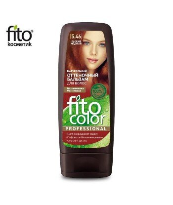 Naturalny balsam KOLORYZUJĄCY do włosów - CZERWONA MIEDŹ 5,46 - FITO COLOR