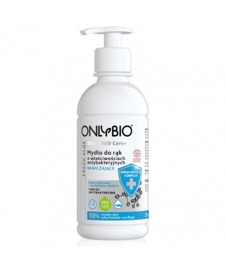 Mydło o właściwościach antybakteryjnych nawilżające 250 ml Silver Med Care+ OnlyBio