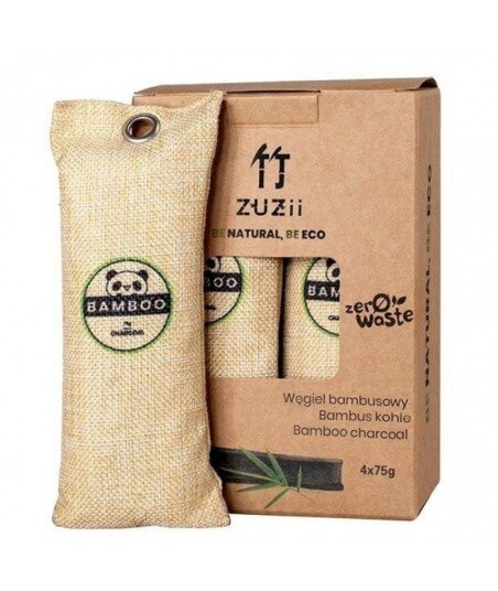 Węgiel bambusowy, naturalny osuszacz powietrza 4 x 75 g