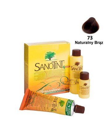 Farba do włosów Natural Brown Naturalny Brąz 73 Sensitive Sanotint