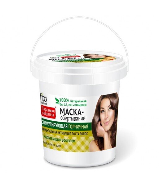 Gorczycowa maska przyśpieszająca odrost włosów, 155ml, Fitocosmetik