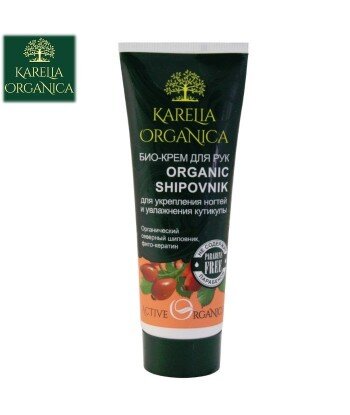 KREM DO RĄK ORGANIC SHIPOVNIK - do wzmocnienia paznokci i nawilżenia skóry , 75ml - KARELIA ORGANICA