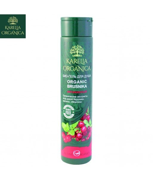 BIO-ŻEL POD PRYSZNIC ORGANIC BRUSNIKA WITAMINOWY , 310ml - KARELIA ORGANICA