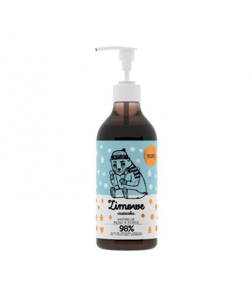 Zimowe ciasteczka Naturalne mydło do rąk, 500ml - YOPE