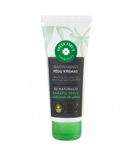 Krem do stóp z naturalnym olejem znasion konopii i mocznikiem 75ml GREEN FEEL'S Krem do stóp z naturalnym olejem znasion konopii i mocznikiem 75ml GREEN FEEL'S