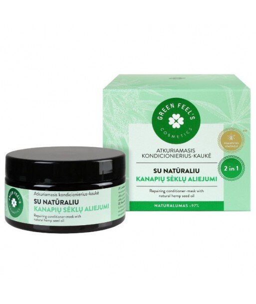 Regenerująca odżywka-maska do włosów z naturalnym olejem z nasion konopii 200ml GREEN FEEL'S
