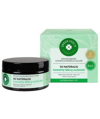 Regenerująca odżywka-maska do włosów z naturalnym olejem z nasion konopii 200ml GREEN FEEL'S