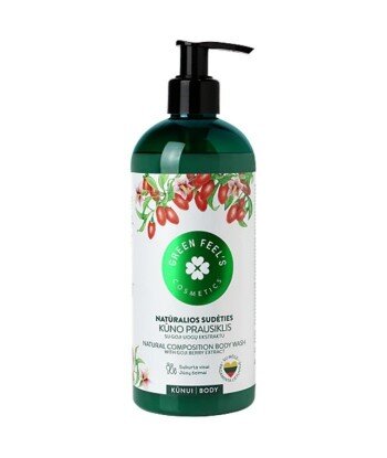 Żel pod prysznic z ekstraktem z jagód Goji 400ml, GREEN FEEL'S