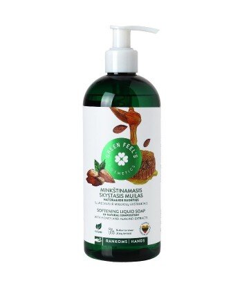 Zmiękczające mydło w płynie z ekstraktem z miodu i migdałów 400ml, GREEN FEEL'S
